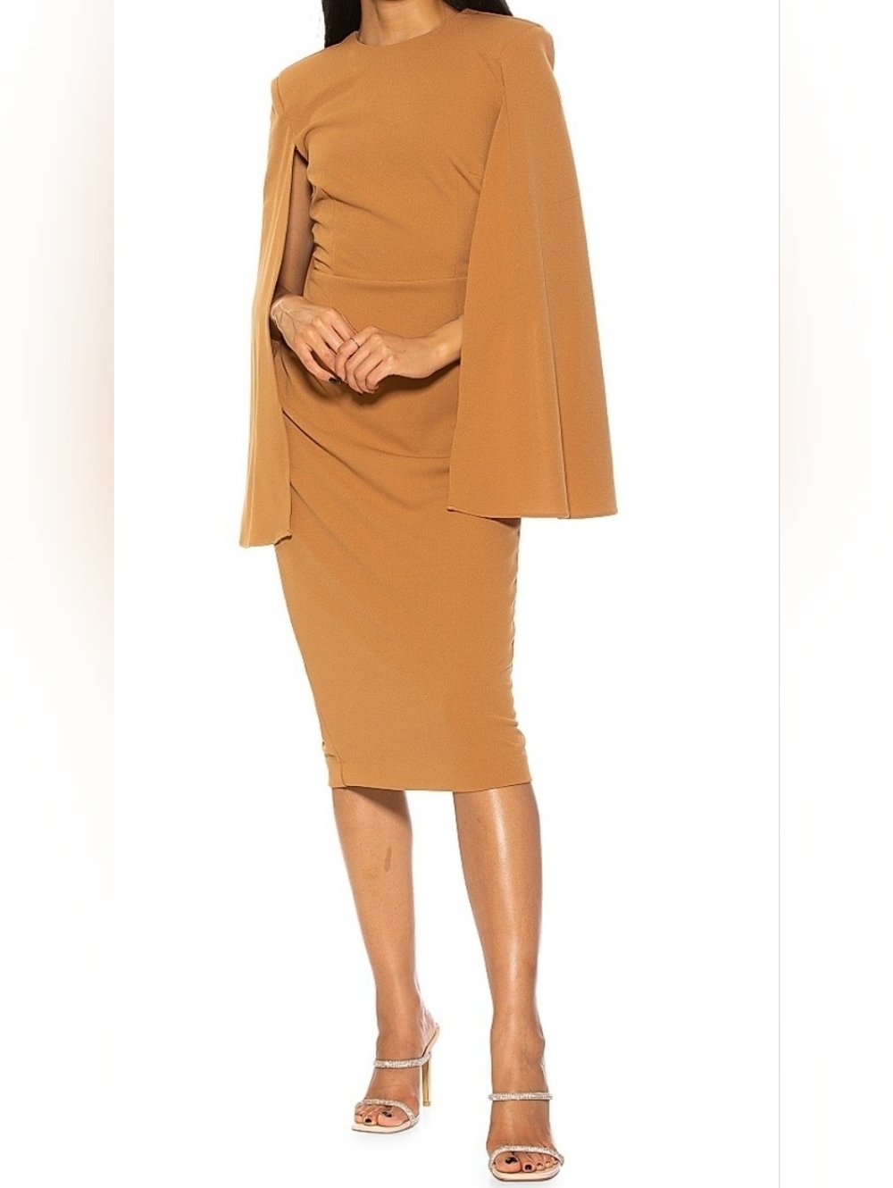 Alexia Admor NWT Olya Cape Sleeve Dress Size XS.